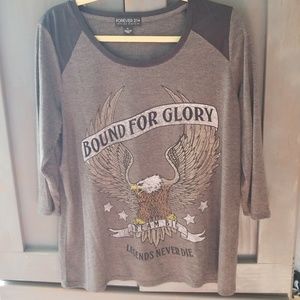 Oversized Americana top